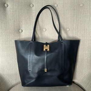 Micheal kors collection tote with gold hardware
